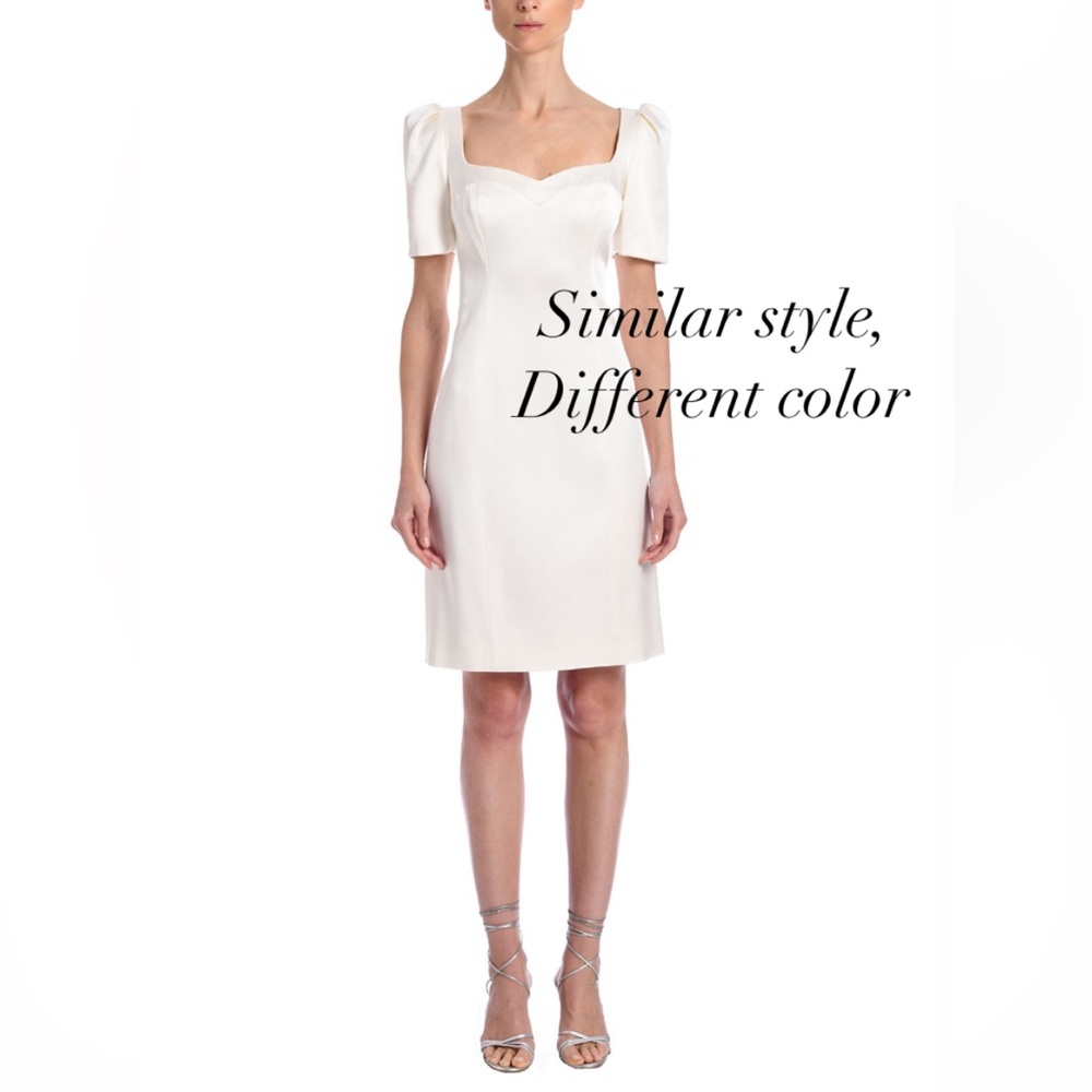 Adam Lippes Navy Blue Wool Crepe puff sleeve dress 00 ADAM LIPPES BLUE DRESS